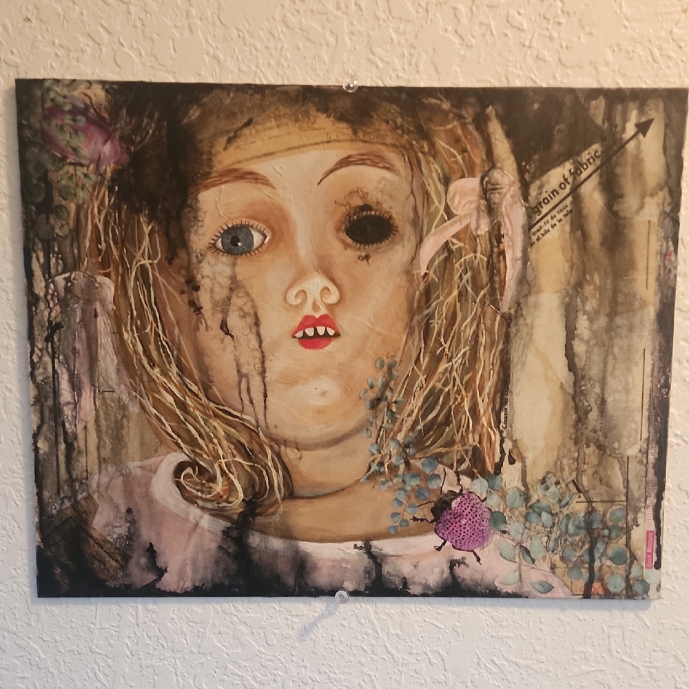 Artistic Doll Portrait Wall Art